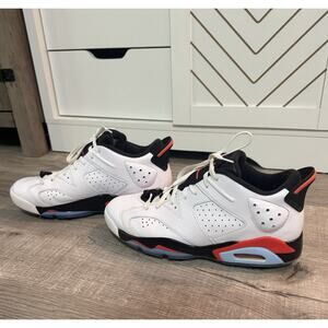 Size 11 - Nike Air Jordan 6 Retro Golf Shoes Low White Infrared Spikes